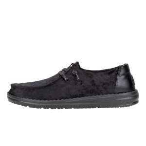 Wendy Crushed Velvet - Black/Black